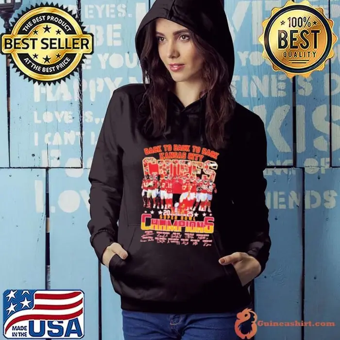 Kansas City Chiefs Back To Back To Back 2025 Super Bowl Champions Hoodie