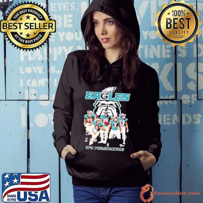 Philadelphia Eagles X Georgia Bulldogs It's Phillydawgs Signatures Hoodie