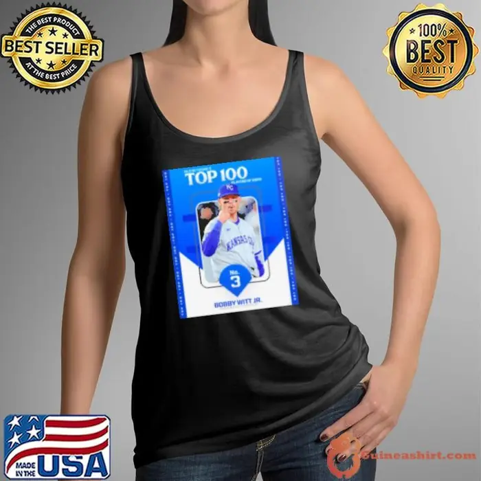 Poster MLB Network's Top 100 Players Of 2025 No 3 Bobby Witt Jr. Kansas City Royals Tank Top
