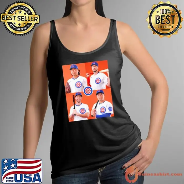 Poster Photo day from the Northsiders Chicago Cubs MLB Shota Imanaga, Kyle Tucker, Swanson, Suzuki Tank Top
