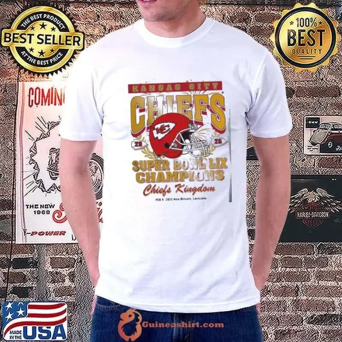 Vintage Kansas City Chiefs Super Bowl 2025 Champions Chiefs Kingdom T Unisex