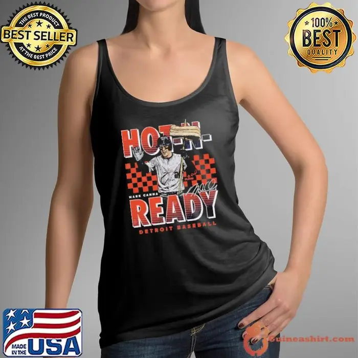 Mark Canha Detroit Hot N Ready Pizza Baseball Signature Tank Top