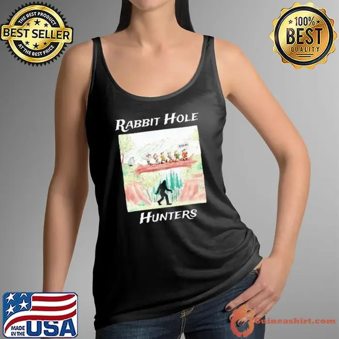 Bigfoot rabbit hole hunters Tank Top