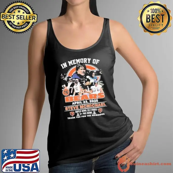 In memory of Steve McMichael Chicago Bears awards thank you for the memories Tank Top