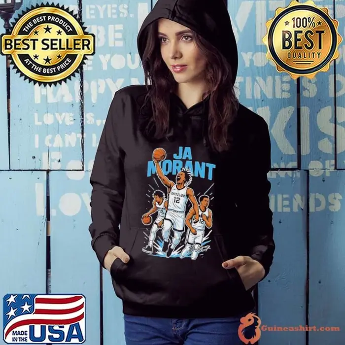 Ja Morant Memphis Grizzlies Basketball NBA signature cartoon Hoodie