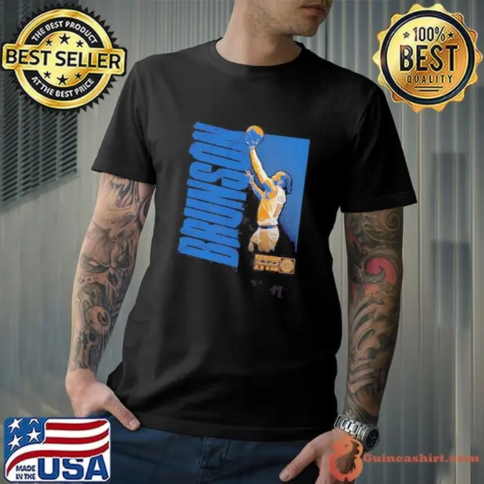 Jalen Brunson New York Knicks NBA Basketball Player Wave Graphic Unisex