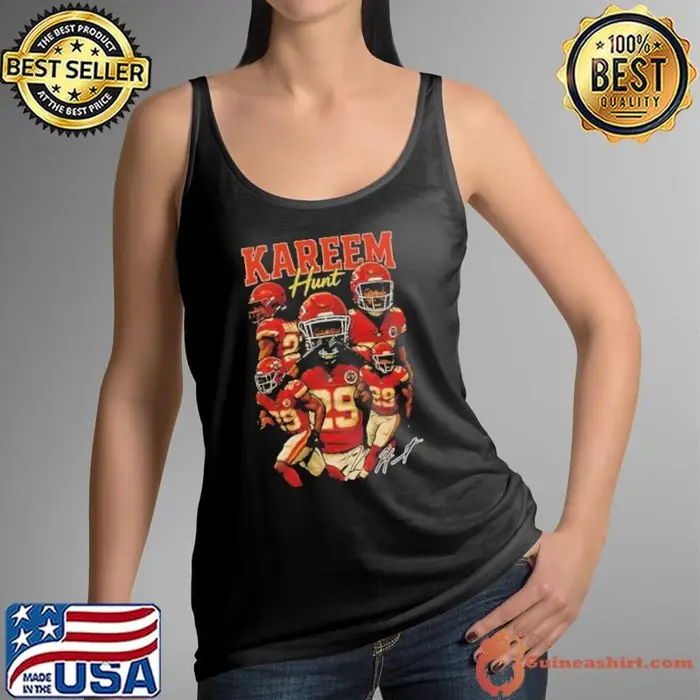 Kareem Hunt Kansas City Chiefs NBA signature vintage Tank Top