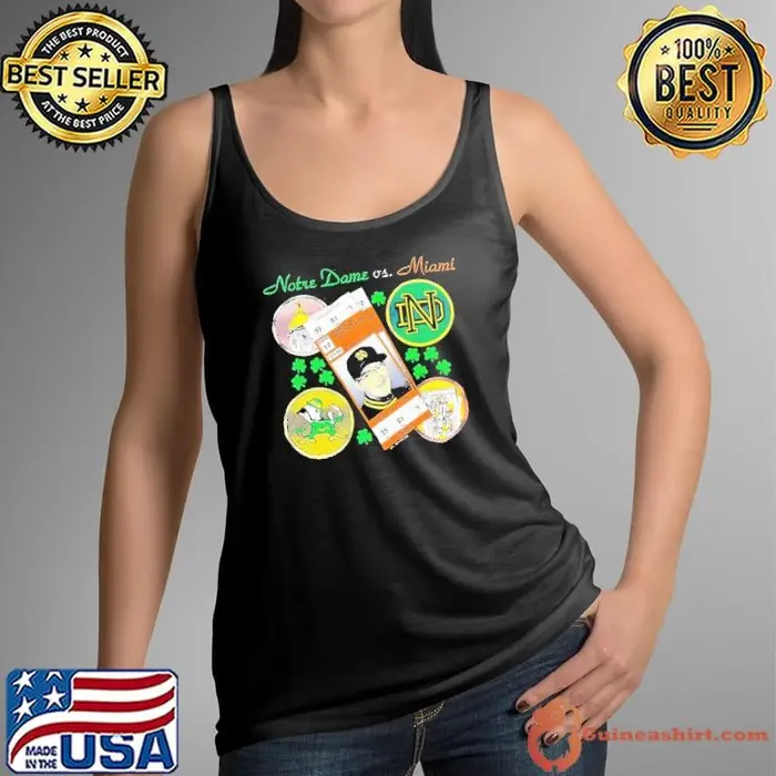 Lou Holtz football NCAA Notre Dame vs University of Miami Tank Top
