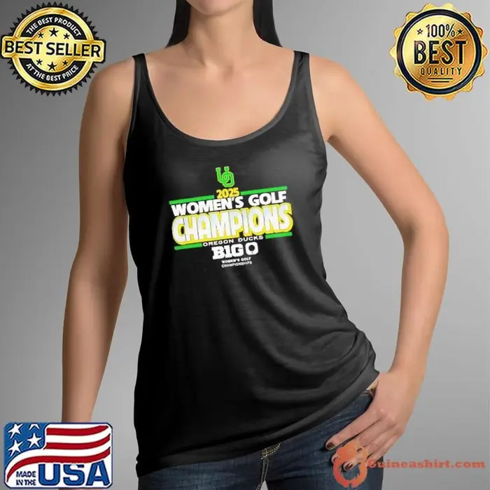 Oregon Ducks 2025 Big Ten Women’s Golf Champions Tank Top