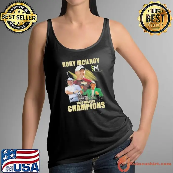 Rory Mcilroy 2025 Masters Champion Signature Tank Top