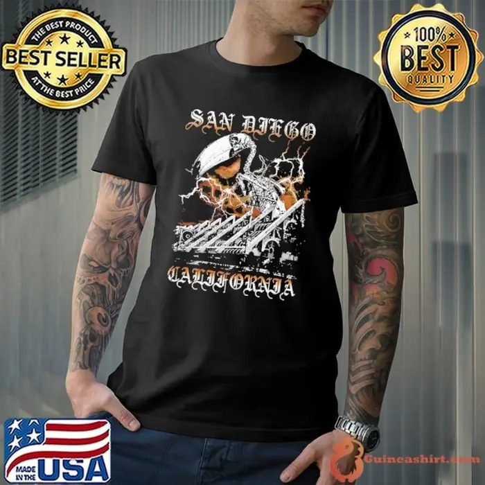 San Diego California skeleton flamingo lightning Unisex