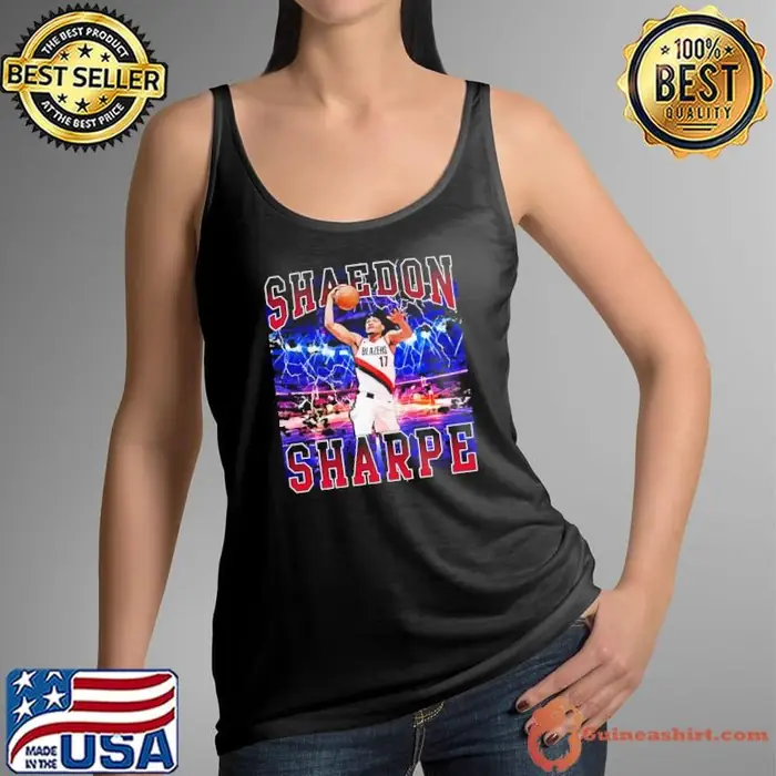 Shaedon Sharpe Canadian professional basketball player Portland Trail Tank Top