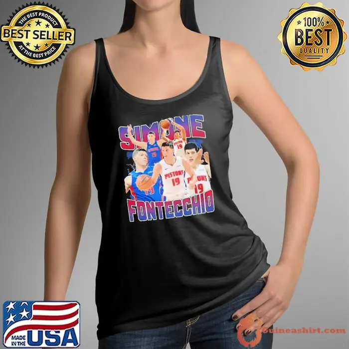 Simone Fontecchio Italian professional basketball Detroit Pistons Tank Top