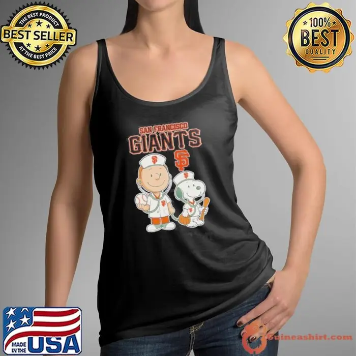 Snoopy Doctor San Francisco Giants Tank Top