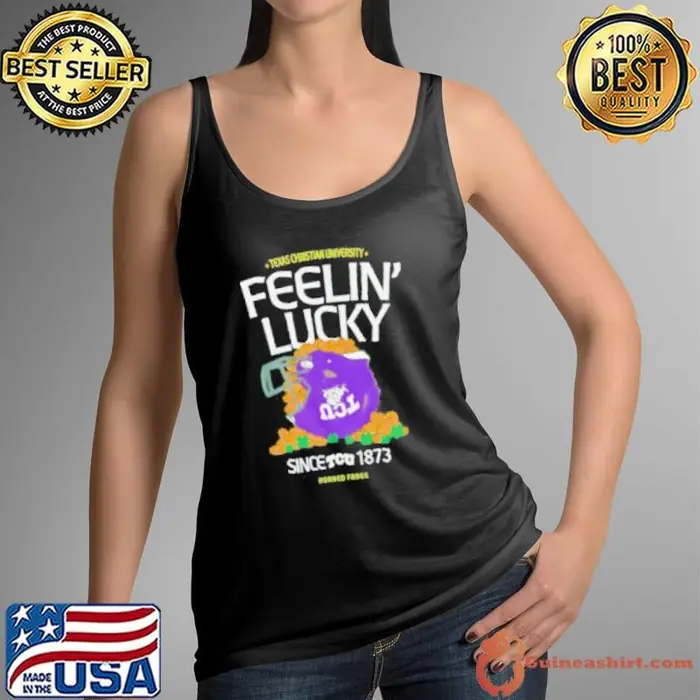 TCU Horned Frogs feelin’ lucky since 1873 pot of gold helmet Tank Top