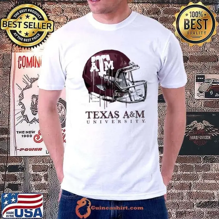 Texas A&M Aggies Youth Heather Dripping Football Unisex