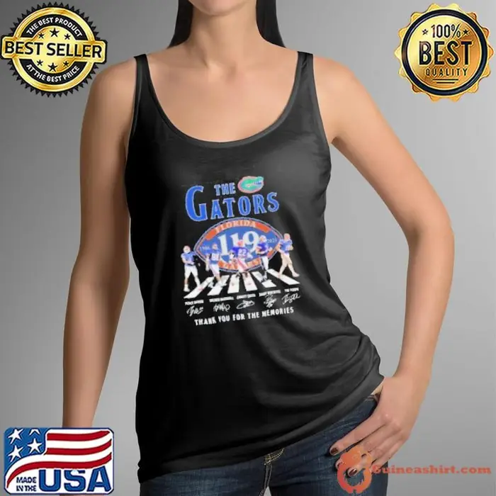 The Florida Gators 1906 2025 119th Thank You The For Memories Road Abbey Signatures shirts Tank Top