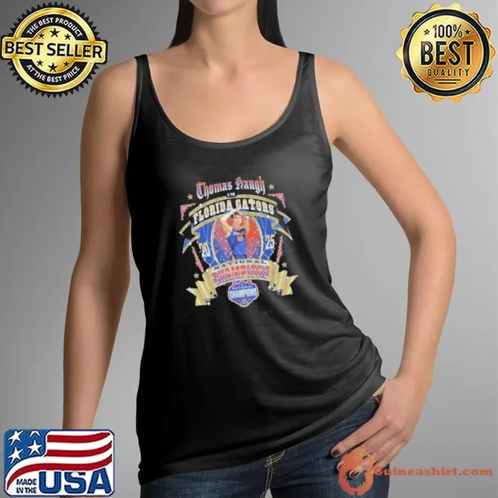Thomas Haugh And The Florida Gators Basketball National Ribbon Champions 2025 NCAA Final Four Tank Top