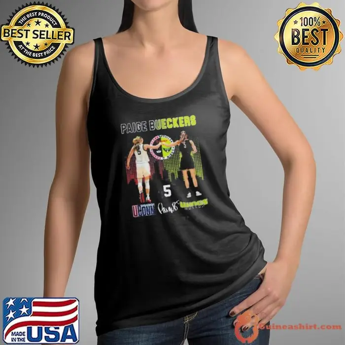UConn Huskies Paige Bueckers Signatures 2025 Tank Top