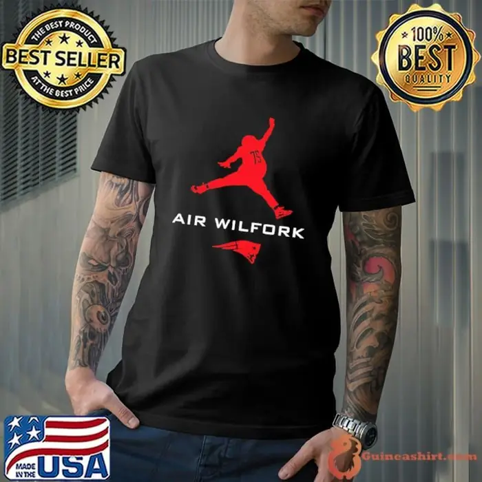 Vince Wilfork 75 New England Patriots Air Wilfork logo Unisex