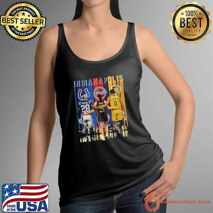 Clark Taylor Haliburton Indianapolis Sports Team players signature Tank Top