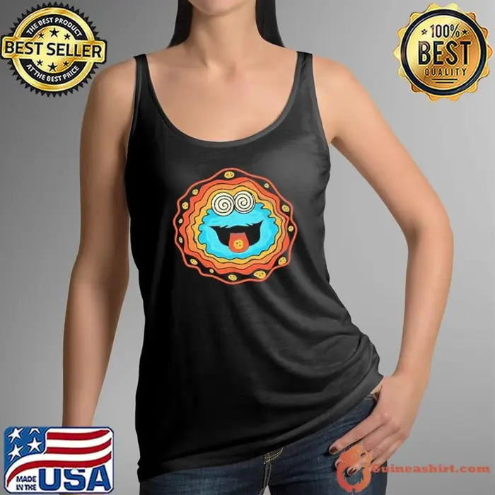 Cookie Monster groovy cookies Tank Top