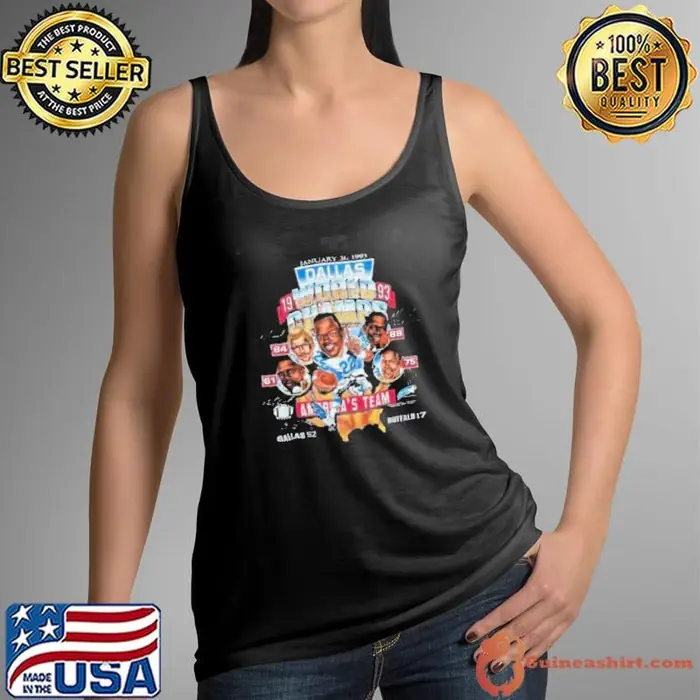 Dallas Cowboys World Champs 1993 NFL Football Team Super Bowl Big Head Tank Top