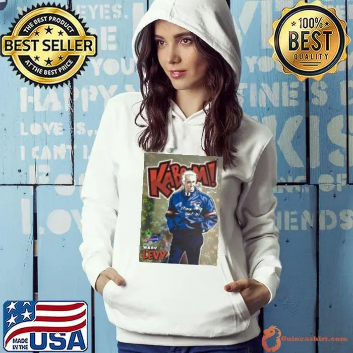 Kaboom Buffalo Bills Head Coach Marv Levy HOF Art Poster Hoodie