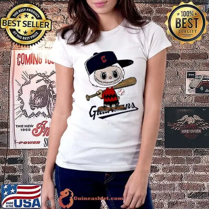 Labubu Charlie Brown Cleveland Guardians Ladiestee