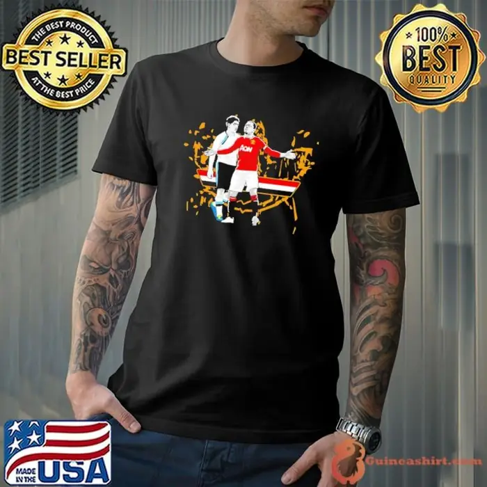 Patrice Evra and Luis Suarez caricature cartoon Unisex