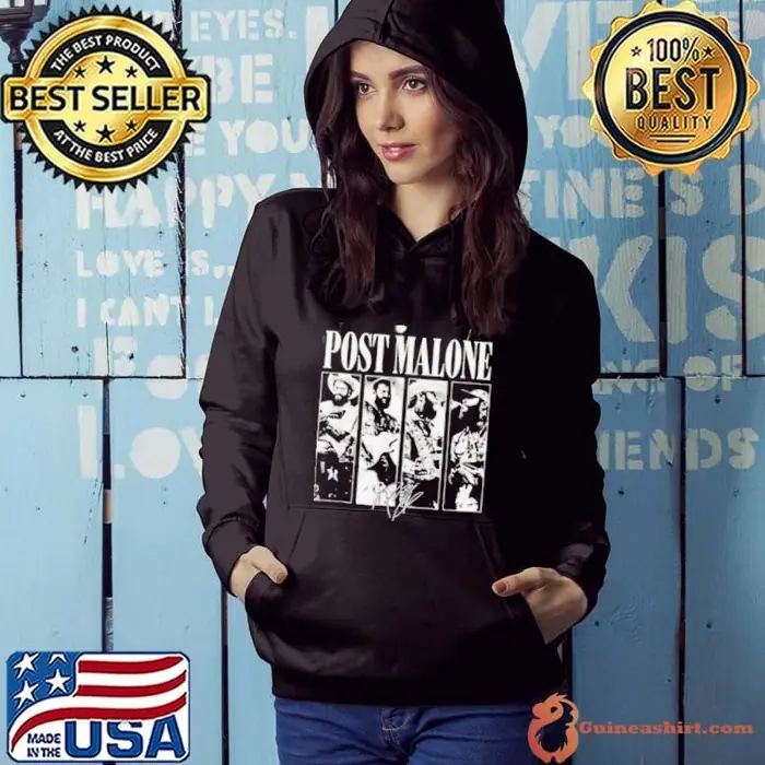Post Malone Vintage Rap Music F1 Trillion Tour Album Hoodie
