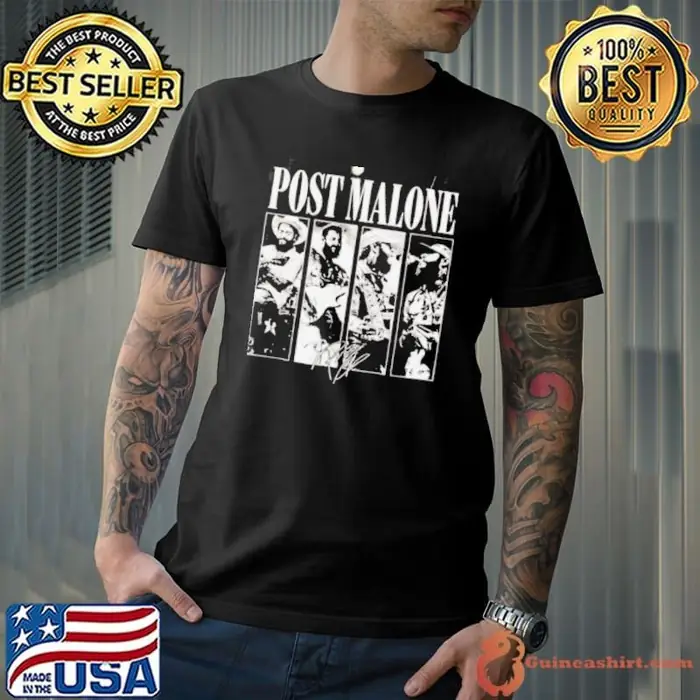 Post Malone Vintage Rap Music F1 Trillion Tour Album Unisex