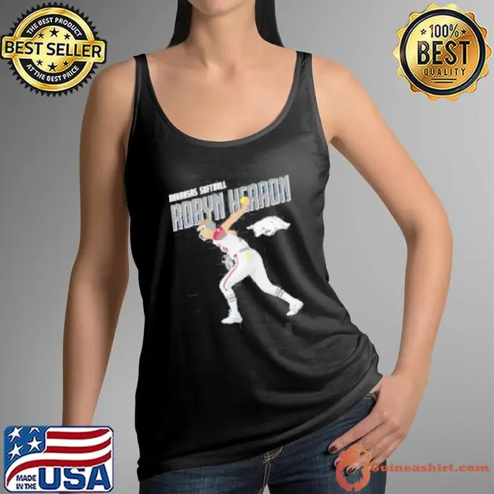 Robyn Herron Arkansas softball cartoon Tank Top