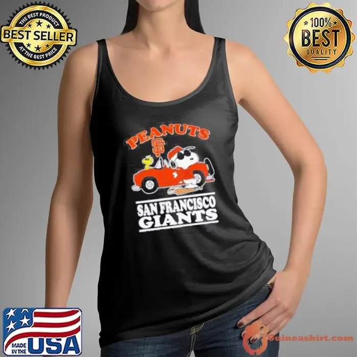 Snoopy And Woodstock The Peanuts X San Francisco Giants Joe Cool Tank Top