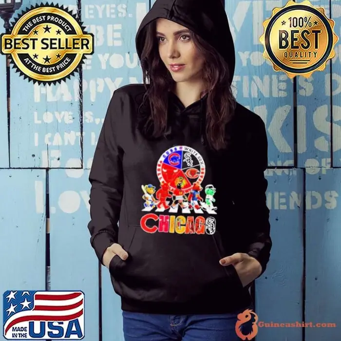 Chicago sports team mascots abbey road signature Hoodie