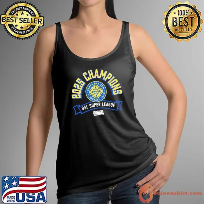Tampa Bay Sun FC USL Super League 2025 Champions On-Field Tank Top