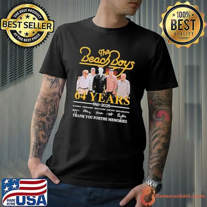 The Beach Boys 64 years 1942 2025 thank you for the memories signature Unisex